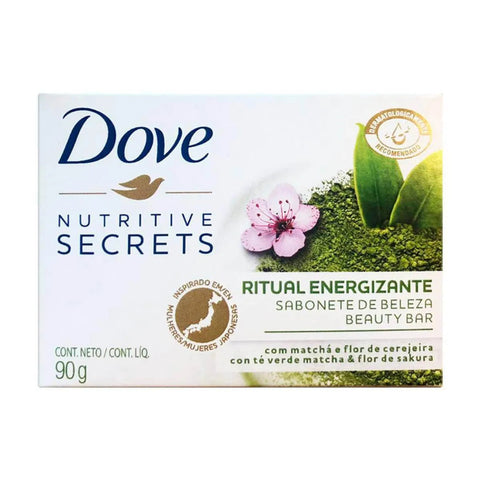 Sabonete Dove Nutritive Secrets Matchá e Flor de Cerejeira, Barra, 90G