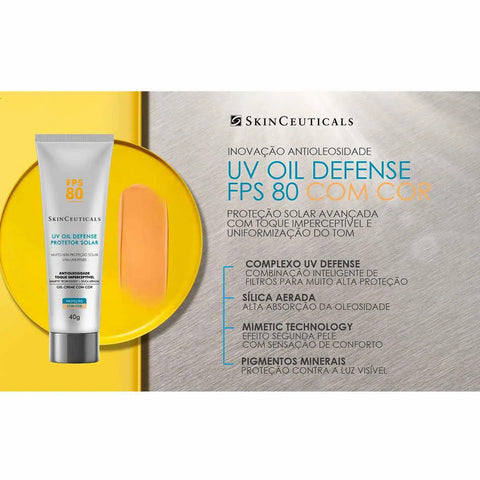 Protetor Solar Facial Skinceuticals Tinted FPS 80 - 40 g