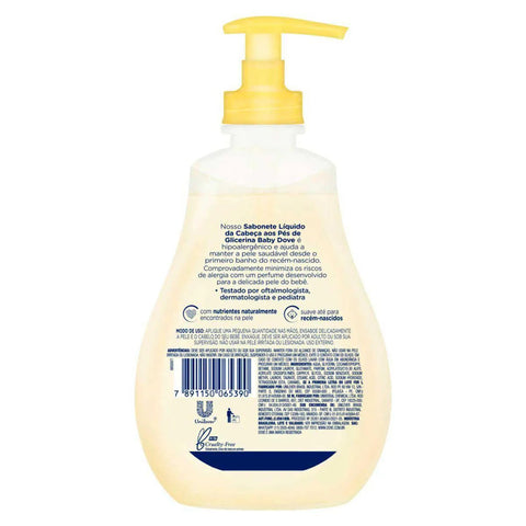 Sabonete Dove Baby Hidratacao Glicerinada 400 Ml