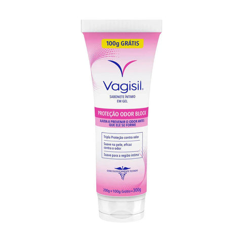Sabonete Íntimo Vagisil Odor Block Gel, 200G + 100G