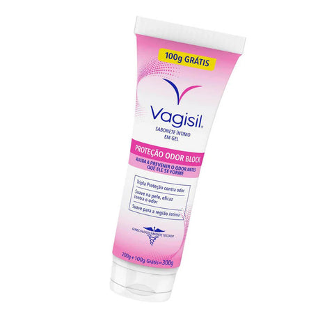 Sabonete Íntimo Vagisil Odor Block Gel, 200G + 100G