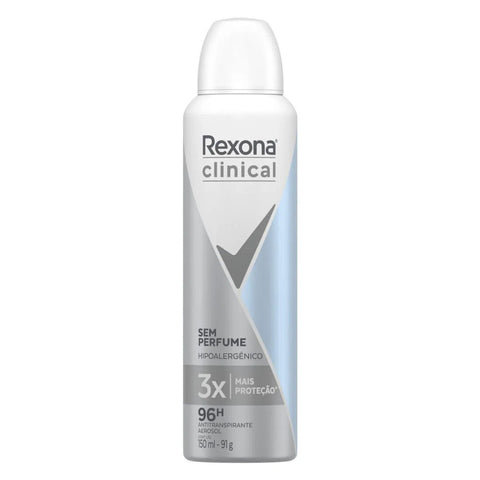 Desodorante Masculino Rexona Men Clinical Sem Perfume, Aerossol, 1 Unidade Com 150Ml