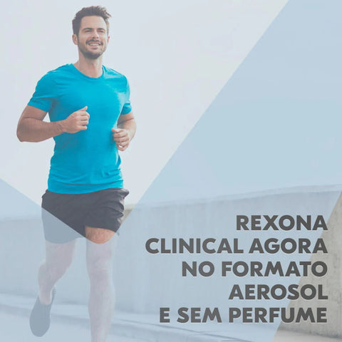 Desodorante Masculino Rexona Men Clinical Sem Perfume, Aerossol, 1 Unidade Com 150Ml