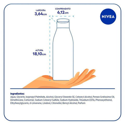Hidratante Corporal Nivea Óleos Essenciais Flor de Laranjeira e Óleo de Abacate Com 200Ml