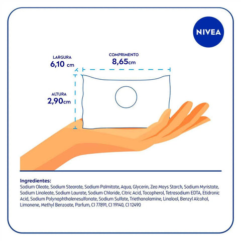 Sabonete Glicerinado Nivea Água de Coco e Óleos Essenciais, Barra, 1 Unidade Com 85G