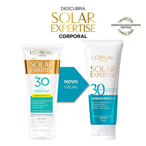 Protetor Solar L'Oréal Expertise Supreme Protect 4 FPS 30 - 200 mL