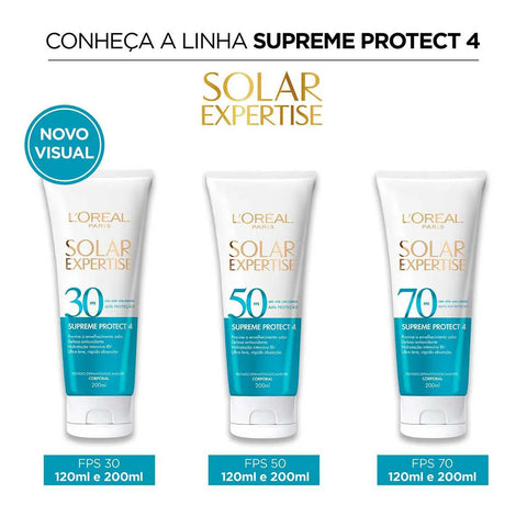 Protetor Solar L'Oréal Expertise Supreme Protect 4 FPS 50 - 200 mL