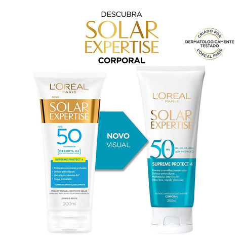 Protetor Solar L'Oréal Expertise Supreme Protect 4 FPS 50 - 200 mL
