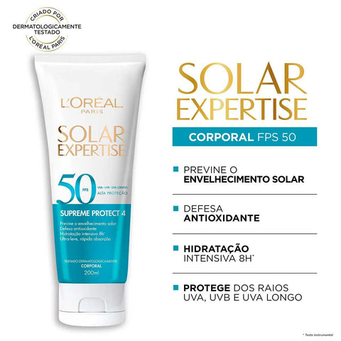 Protetor Solar L'Oréal Expertise Supreme Protect 4 FPS 50 - 200 mL
