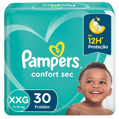 Fralda Pampers Confort Sec Tamanho XXG - 30 Unidades