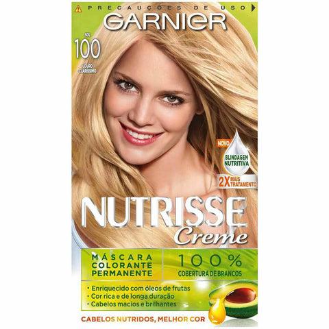 Tintura Garnier Nutrisse Creme Nº 100 Sol