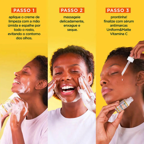 Sabonete Líquido Facial Garnier Skinactive Uniform&Matte 120G