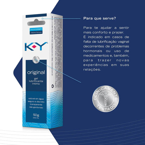 K-Y Gel Lubrificante Intimo 50G