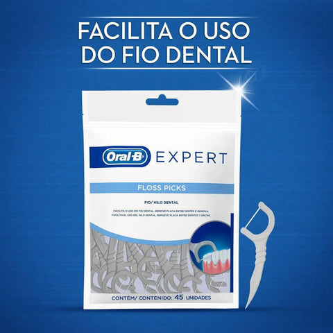 Fio Dental Oral-B Expert Floss Picks 45 Unidades
