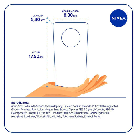 Sabonete Hidratante Nivea Erva-Doce, Líquido, Refil, 1 Unidade Com 200Ml