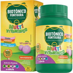 Polivitamínico Biotônico Fontoura 60 Unidades - Solução - Sabor Tutti-Frutti