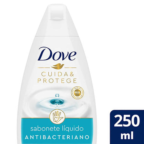 Sabonete Dove Cuida & Protege Antibacteriano, Líquido, 1 Unidade Com 250Ml