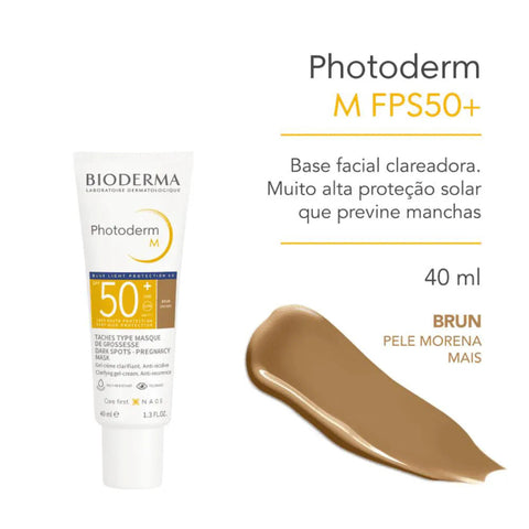 Protetor Solar Facial Bioderma Photoderm M Brown - FPS 50 - 40 mL