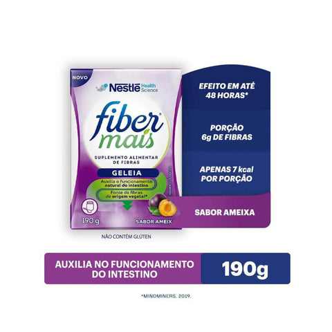 Fibermais Suplemento Alimentar Ameixa - 190 g - Geleia