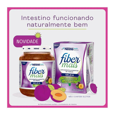 Fibermais Suplemento Alimentar Ameixa - 190 g - Geleia