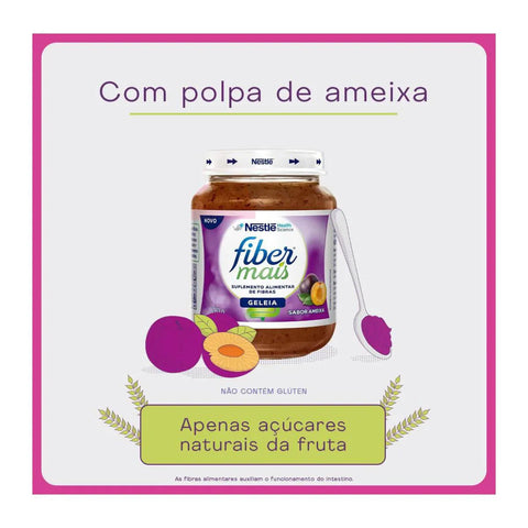 Fibermais Suplemento Alimentar Ameixa - 190 g - Geleia