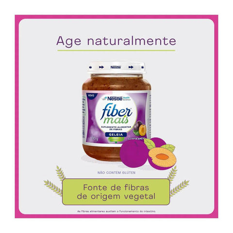 Fibermais Suplemento Alimentar Ameixa - 190 g - Geleia