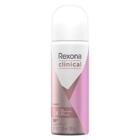 Desodorante Feminino Rexona Women Clinical Classic, Aerossol, 1 Unidade Com 55Ml