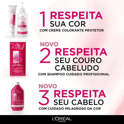 Tintura L'Oréal Imédia Excellence Creme Nº 7.3 Louro Dourado