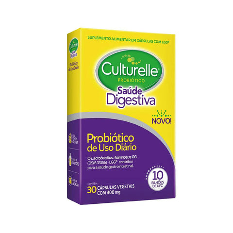 Probiótico Culturelle Saúde Digestiva 400mg - 30 Unidades - Cápsula