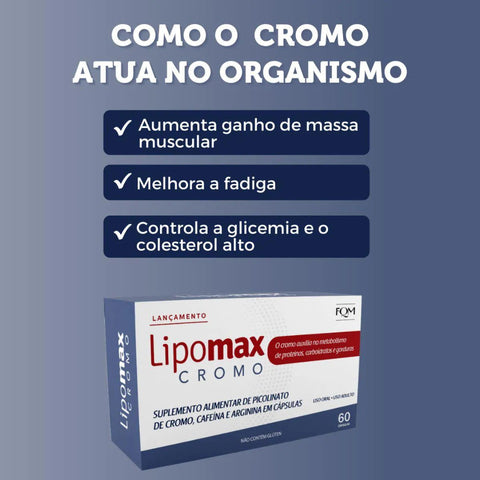 Lipomax Cromo 60 Unidades - Cápsula