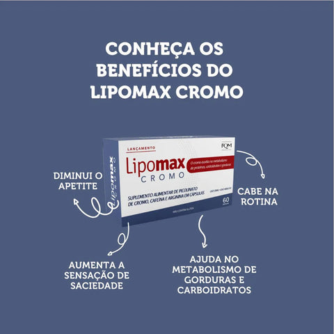 Lipomax Cromo 60 Unidades - Cápsula