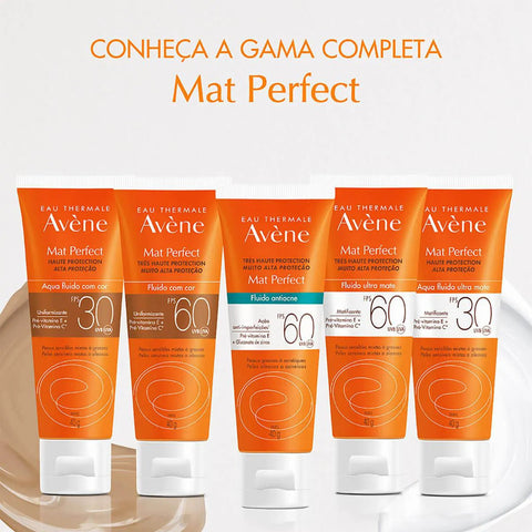 Protetor Solar Facial Avène Mat Perfect Sem Cor - FPS 30 - 40 g