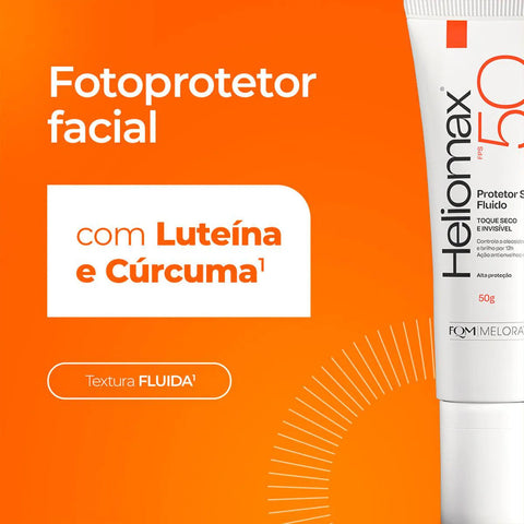 Protetor Solar Facial Heliomax Fluido FPS 50 - 50 g