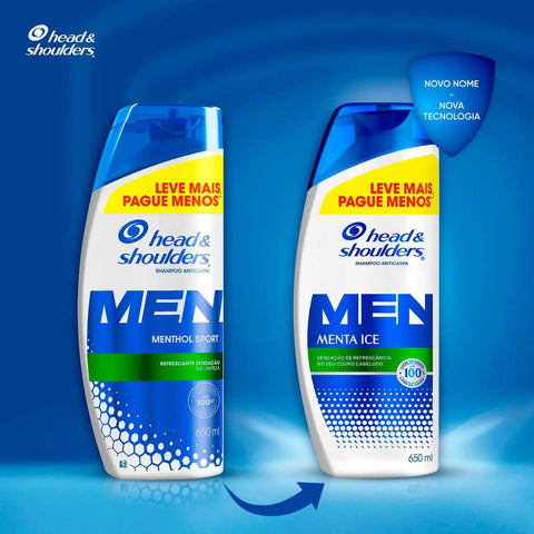 Shampoo Anticaspa Head & Shoulders Menta Ice 650ml