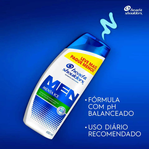 Shampoo Anticaspa Head & Shoulders Menta Ice 650ml