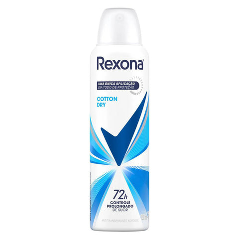 Desodorante Antitranspirante Feminino Rexona Motionsense Cotton Dry, Aerossol, 1 Unidade Com 150Ml