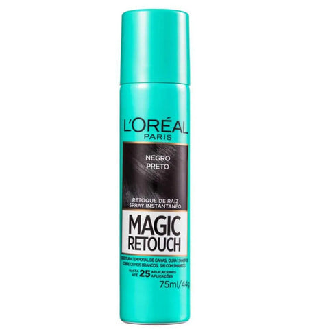 Spray Retoque de Raiz L'Oréal Magic Retouch Preto, 75Ml