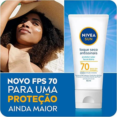 Protetor Solar Facial Nivea FPS 70 - 40 mL