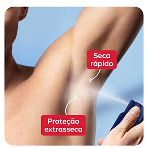 Desodorante Antitranspirante Masculino Nivea For Men Dry Impact Aerossol, 1 Unidade Com 200Ml