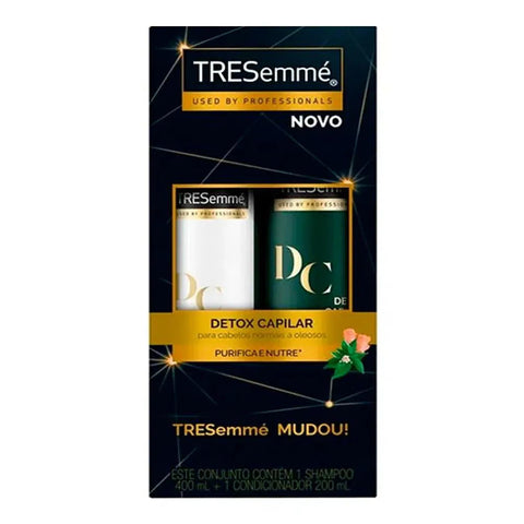 Kit Tresemmé Detox Capilar Shampoo Com 400Ml + Condicionador Com 200Ml