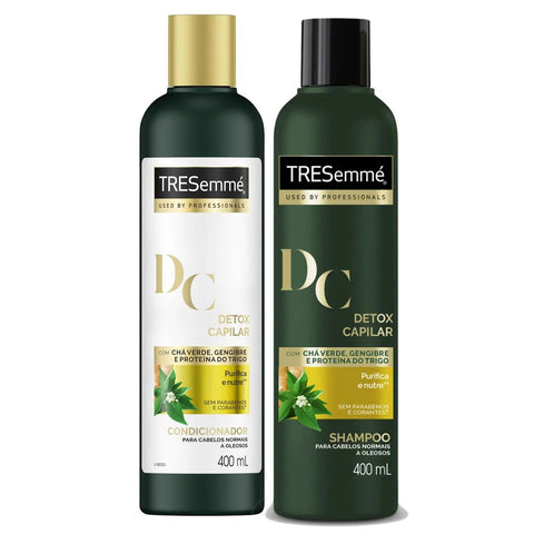 Kit Tresemmé Detox Capilar Shampoo Com 400Ml + Condicionador Com 200Ml