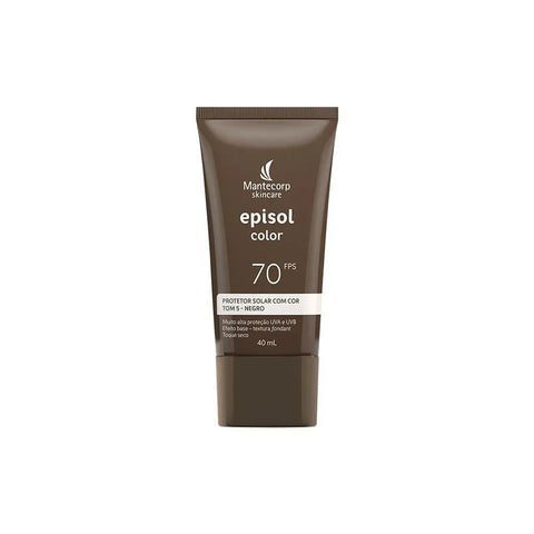 Protetor Solar Facial Episol Color Tom 5 - FPS 70 - 40 mL