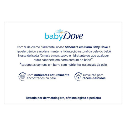 Sabonete Em Barra Dove Baby Hidratação Enriquecida 75G