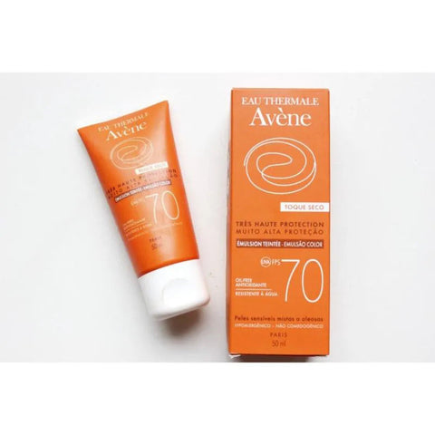 Protetor Solar Avène Toque Seco Com Cor - FPS 70 - 40 g