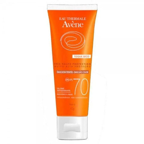 Protetor Solar Avène Toque Seco Com Cor - FPS 70 - 40 g
