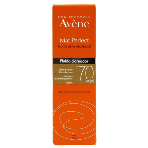 Protetor Solar Facial Avène Mat Perfect Cor Média - FPS 70 - 40 g