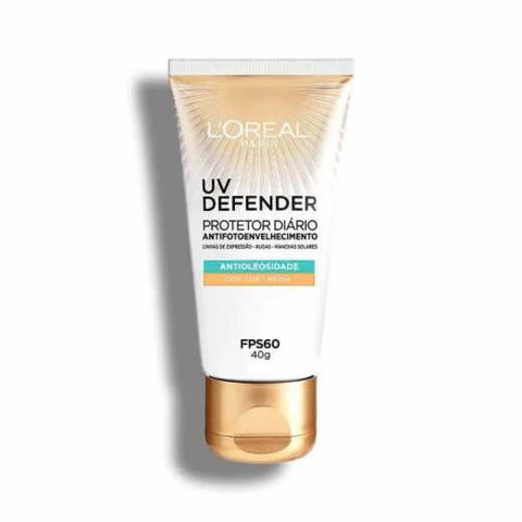 Protetor Solar Facial L'Oréal Expertise Antioleosidade Cor Média - FPS 60 - 40 g
