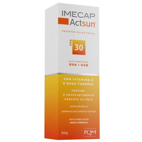 Protetor Solar Facial Imecap Actsun Sem Cor - FPS 30 - 50 g