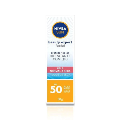 Protetor Solar Facial Nivea Sun Beauty Expert Normal a Seca - FPS 50 - 50 g