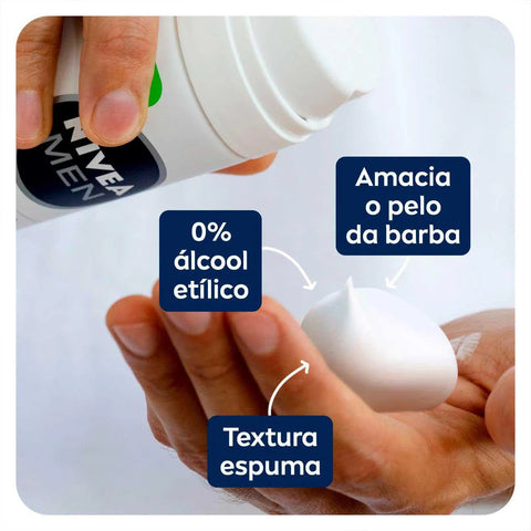 Espuma Para Barbear Nivea Men Sensitive 200Ml